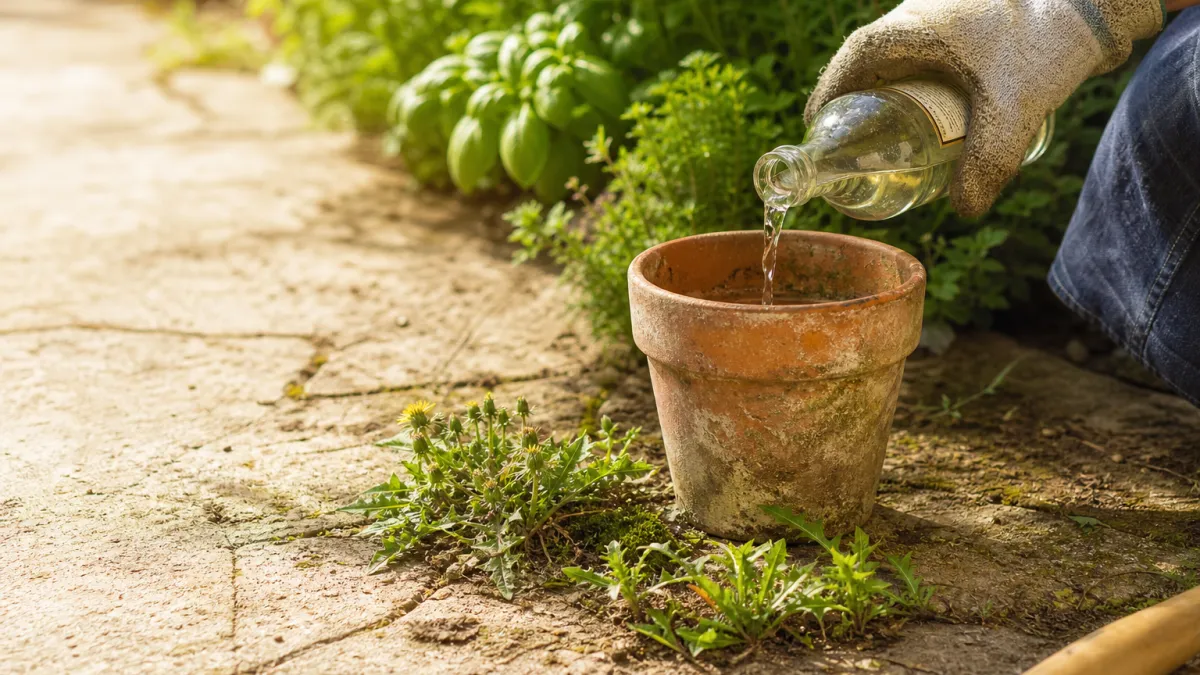 Pourquoi le vinaigre blanc est interdit en désherbant en 2026